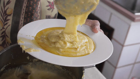 Polenta Concia di Oropa ricetta originale del Caseificio Rosso